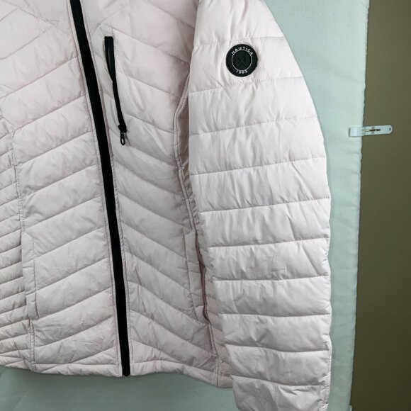 Nautica Light Pink Packable Puffer Jacket (Women’s Large) with Storage Bag - Picture 6 of 10
